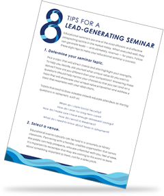 8 Tips for a Lead-Generating Seminar Free eBook